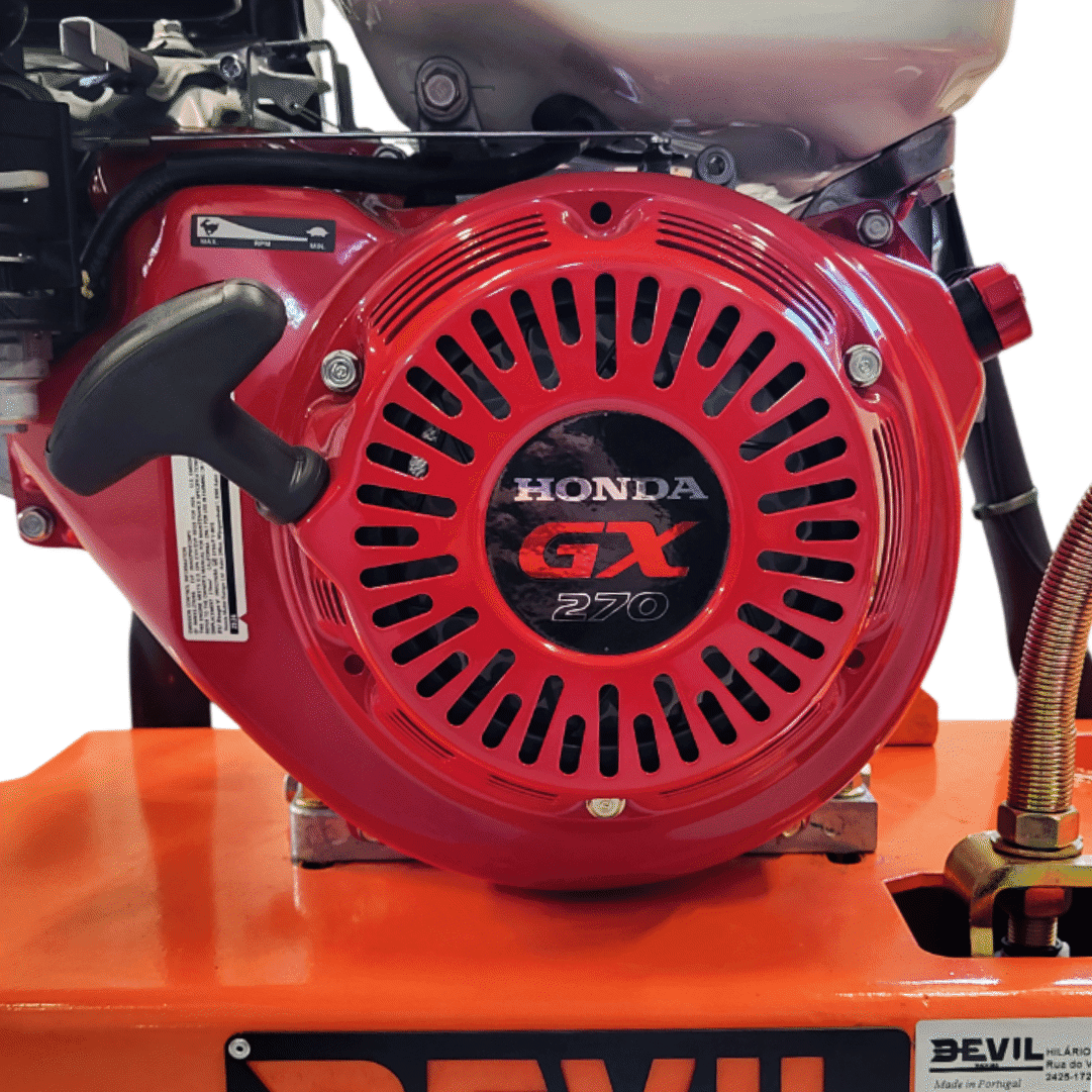 Placa Compactadora Reversível Devil'Machines DVMP-160 c/ Motor Honda GX270 8.4HP