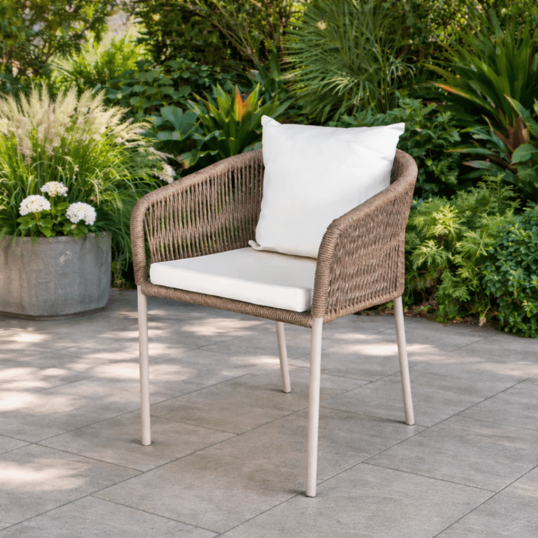  Cadeira Jardim Designia Riviera Camel/Castanho