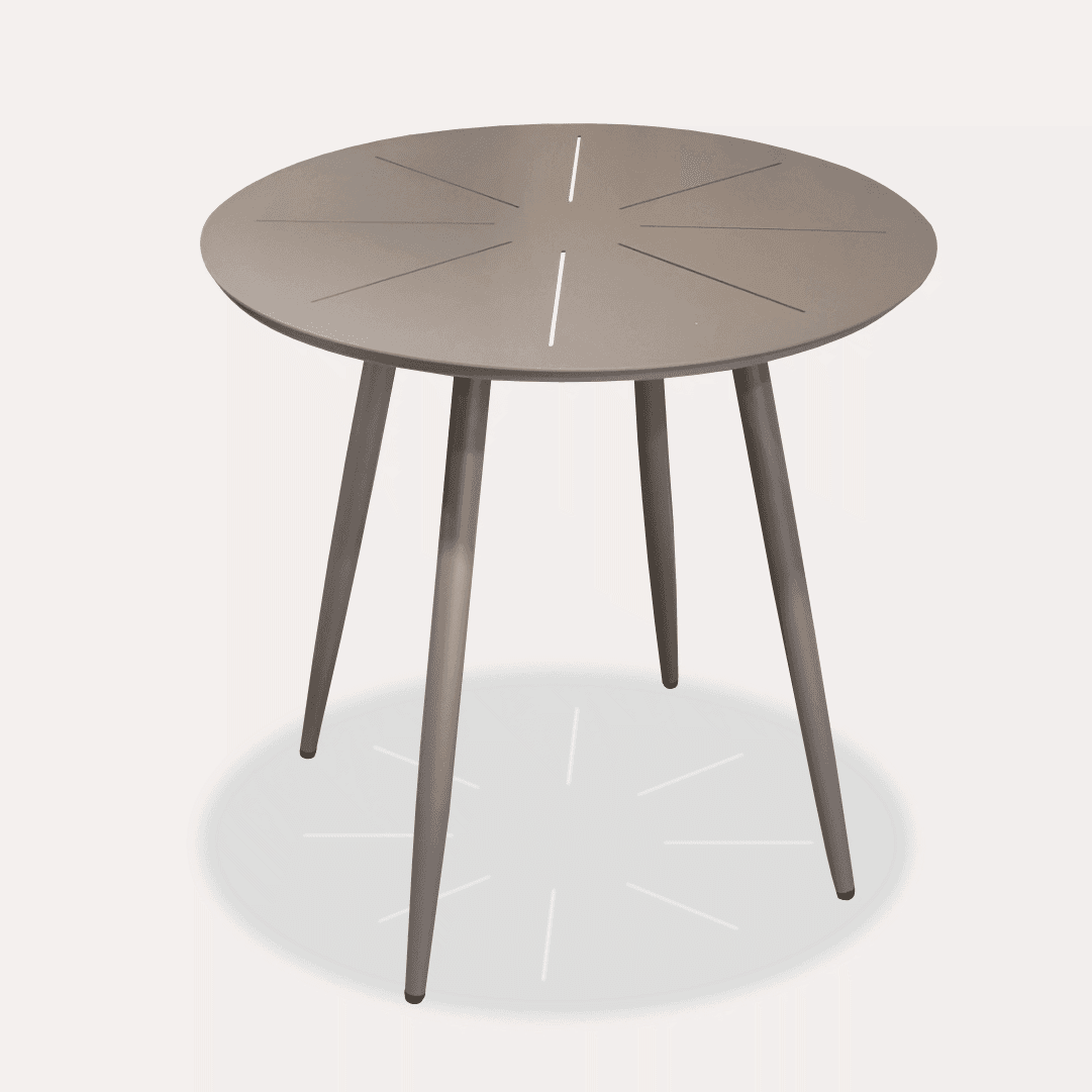  Mesa Jardim Designia Comporta Redonda 75CM Cinza