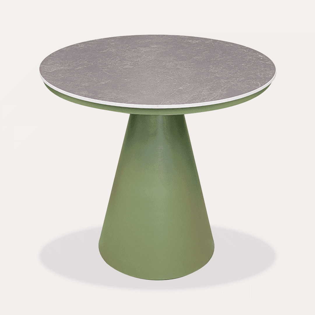  Mesa Refeição Jardim Designia Bora Redonda 80CM Verde