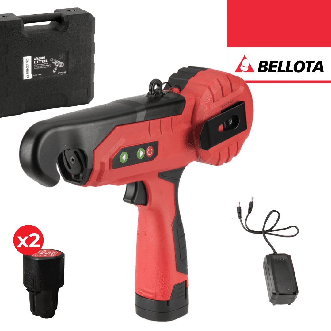 Atadora Vinha Bellota + 2 Baterias + Carregador + Mala   