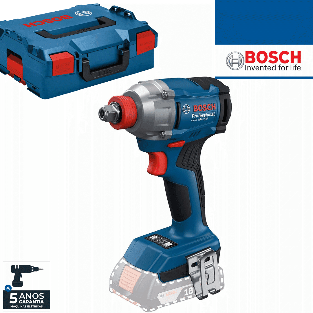 Aparafusadora Bateria Impacto Bosch Profissional GDX 18V-285 + Mala (06019N2100)