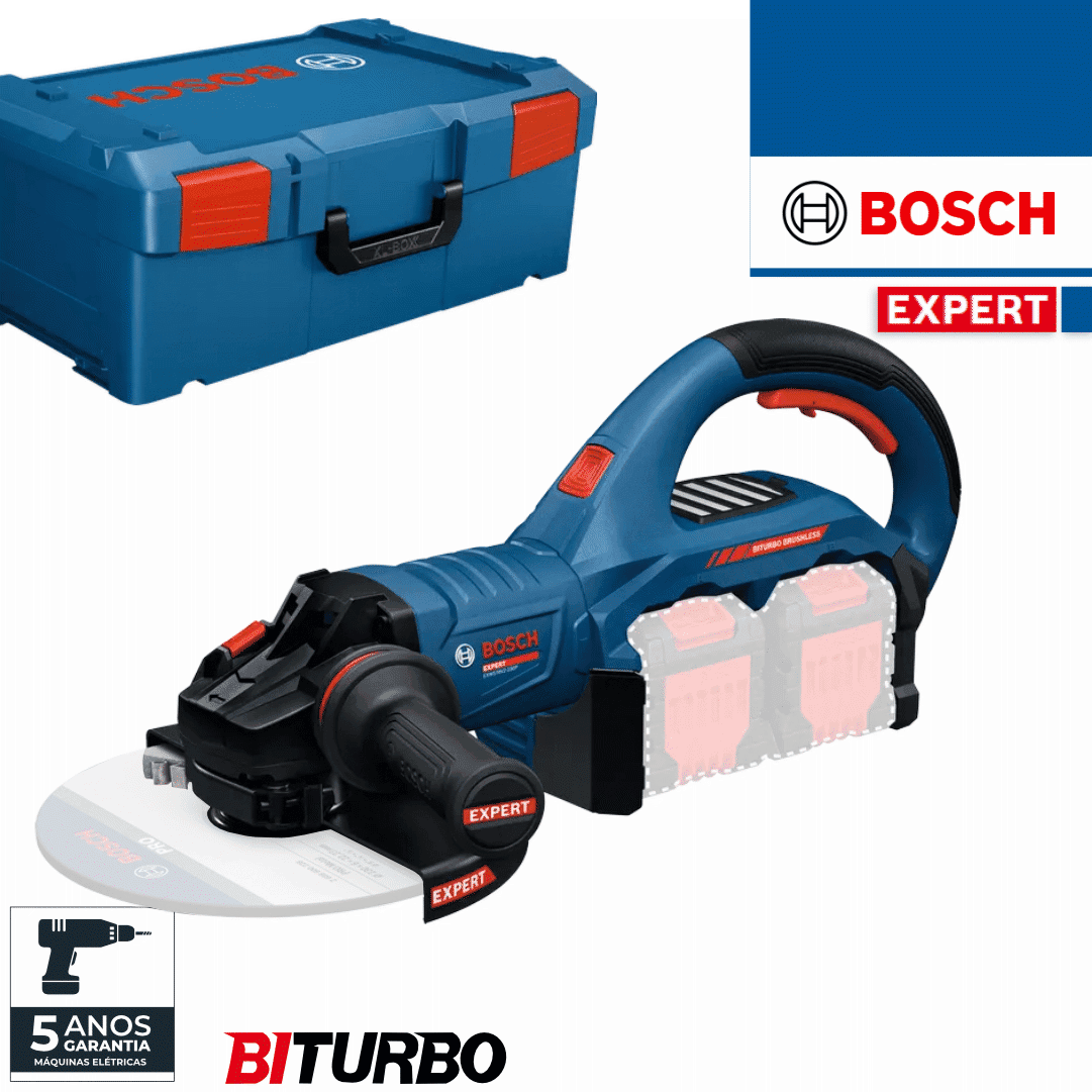 Rebarbadora Bateria Bosch Profissional Expert EXWS18V2-230P 230MM + Mala (06019L8000)