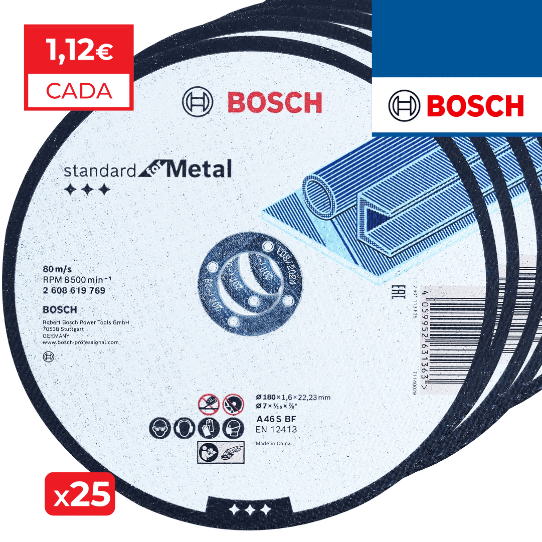 Disco Bosch Corte Standard 180MMx1.6MM - 25UNI (2608619769X25)