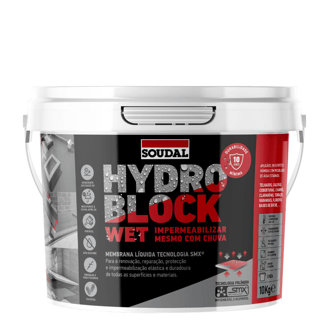 Membrana Líquida HydroBlock Wet Soudal - 10KG