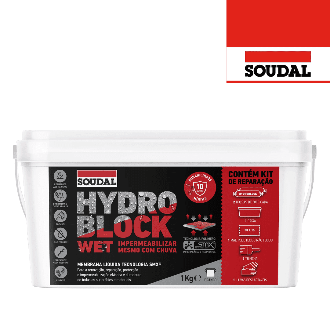 Membrana Líquida HydroBlock Wet Soudal - 1KG