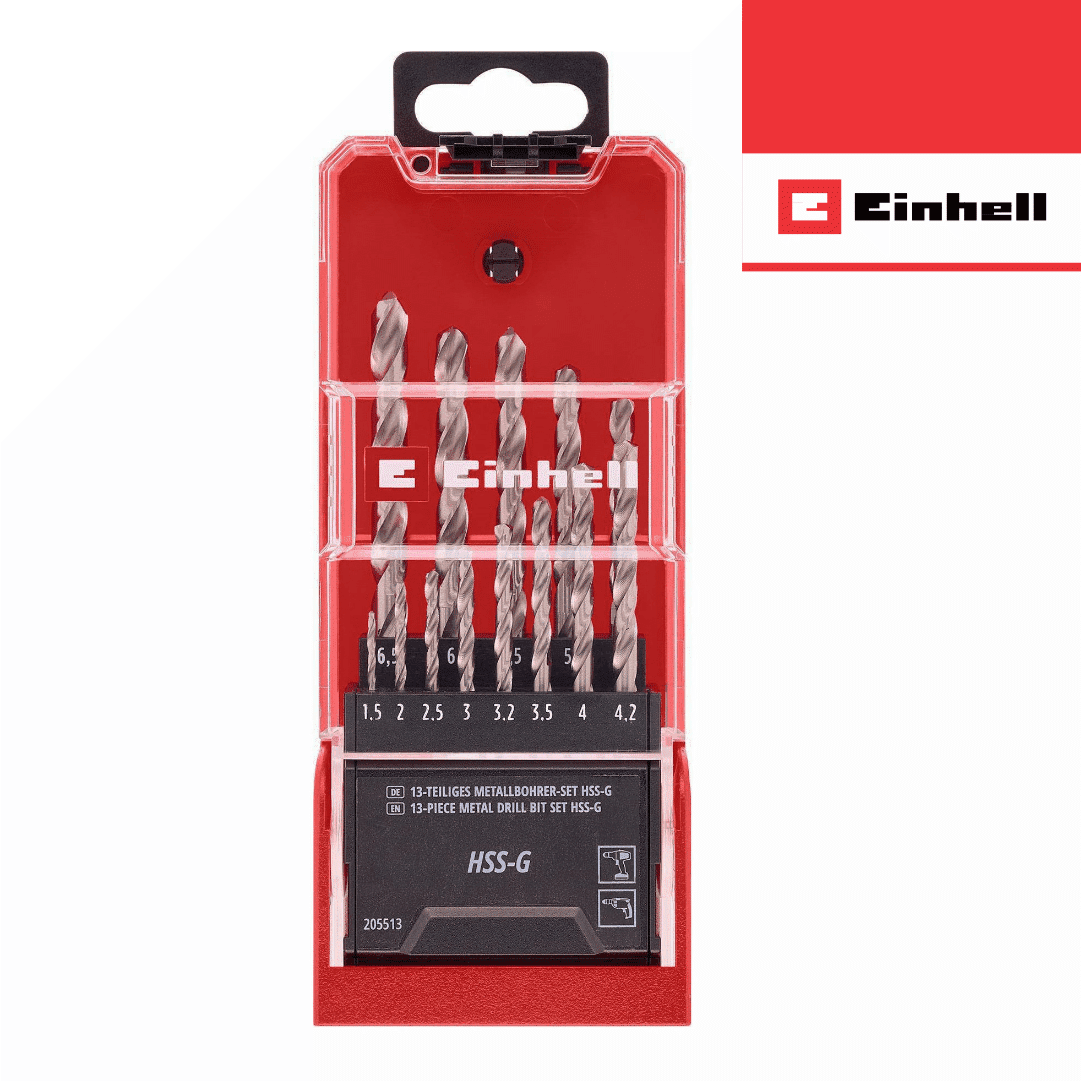 Conjunto Brocas HSS Einhell - 13PCS