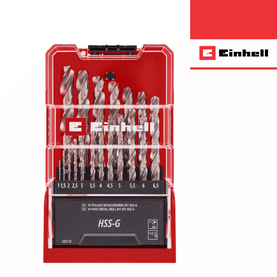 Conjunto Brocas HSS Einhell - 19PCS
