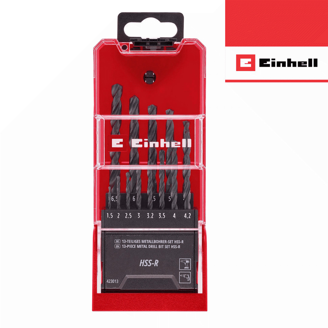 Conjunto Brocas HSS Laminadas Einhell - 13PCS