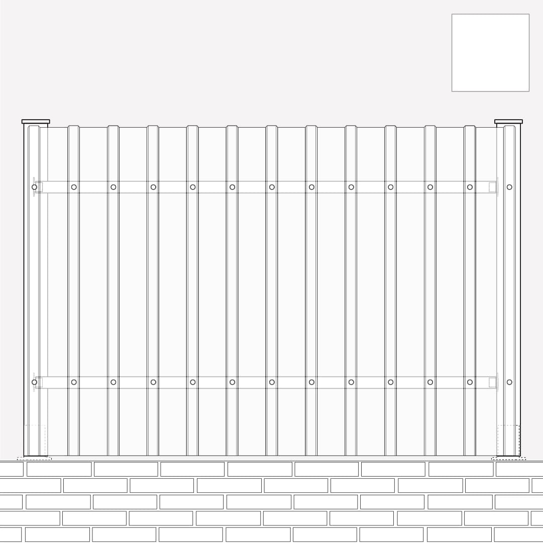 Kit Chapa Vedação Lacada HC Hagro'Fence Branco/Branco 