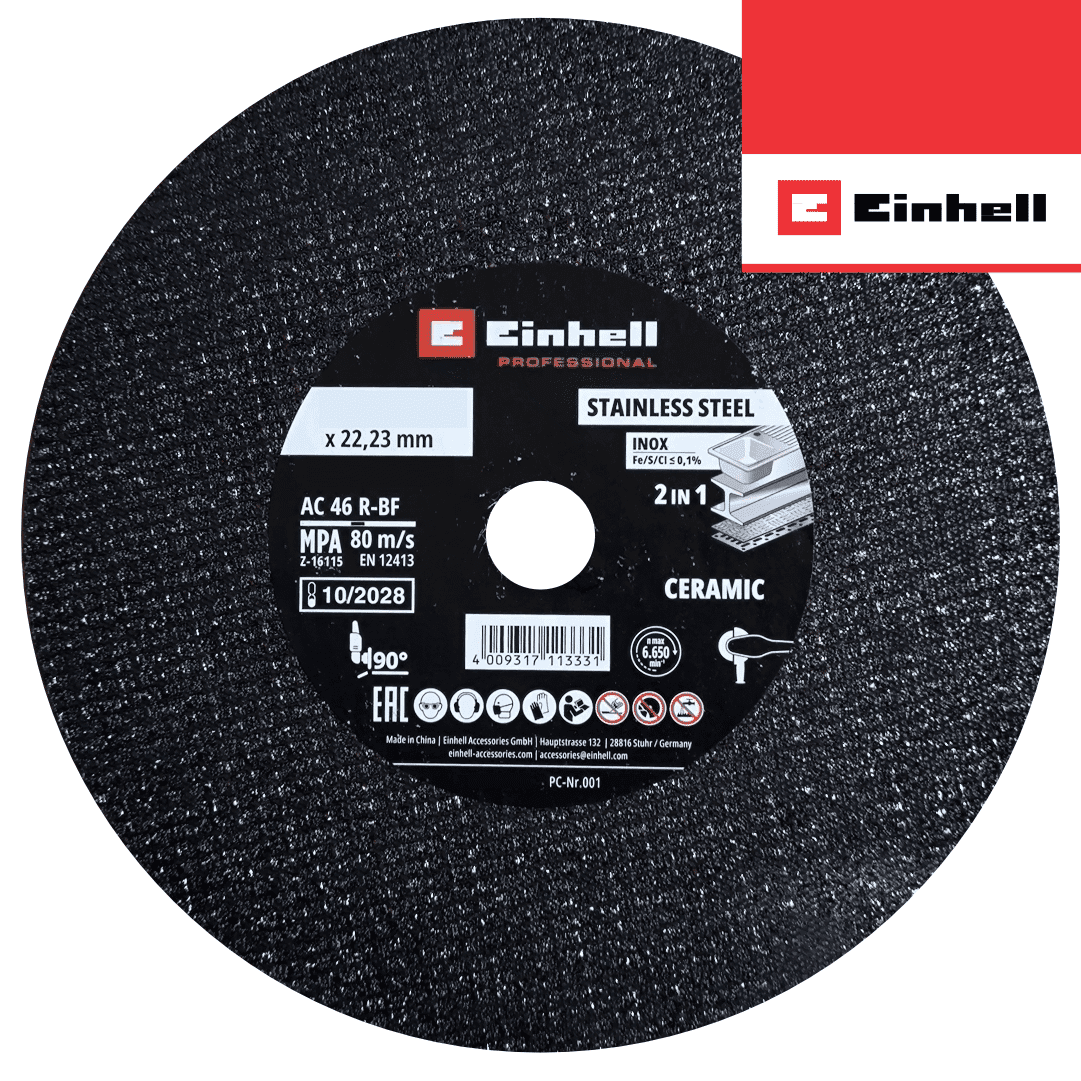 Disco Einhell Corte p/ Inox Porcelânico