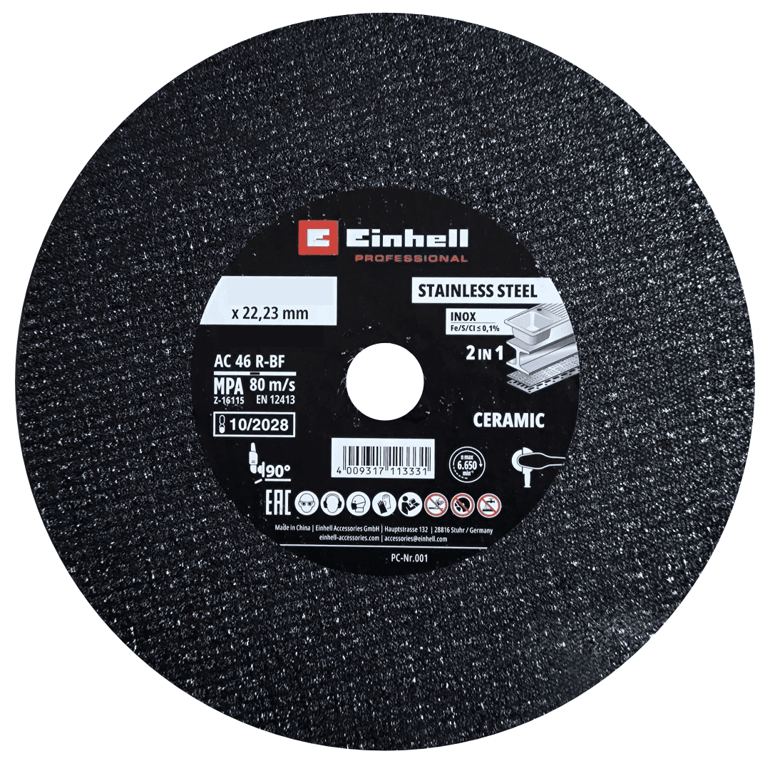 Disco Einhell Corte p/ Inox Porcelânico