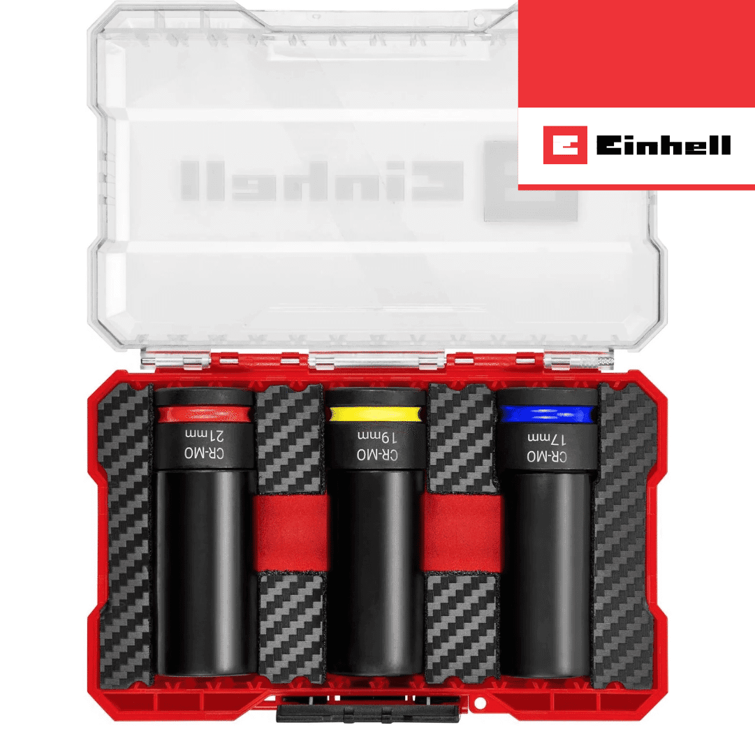 Jogo Chaves Caixa Impacto Einhell 1/2" - 3PCS