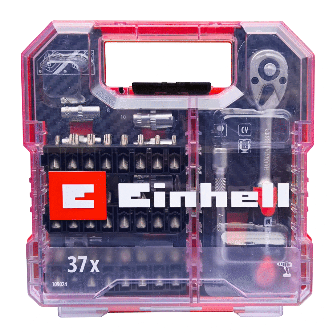 Jogo Bits e Chave Caixa Einhell - 37PCS