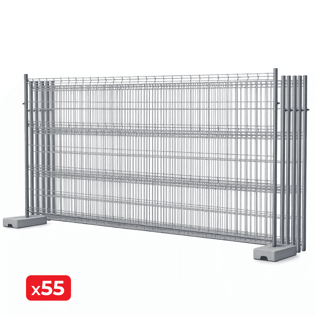 Painel Obra de 2 Tubos Zincado 3,50MTx1,90MT - 55UNI