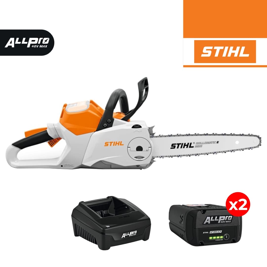 Eletrosserra Stihl MSA 200.0 C-B R 30 1/4" PM3 30CM + 2 Baterias AP 300 P 8.7Ah + Carregador