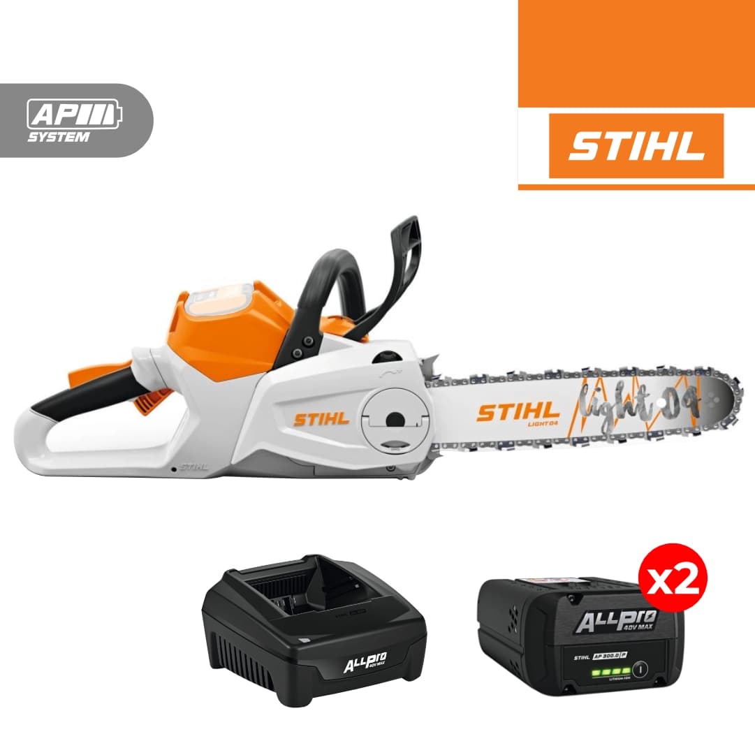Eletrosserra Stihl MSA 220 C-B 40 R 3/8" PS3 40CM + 2 Baterias AP 300 P 8.7Ah + Carregador