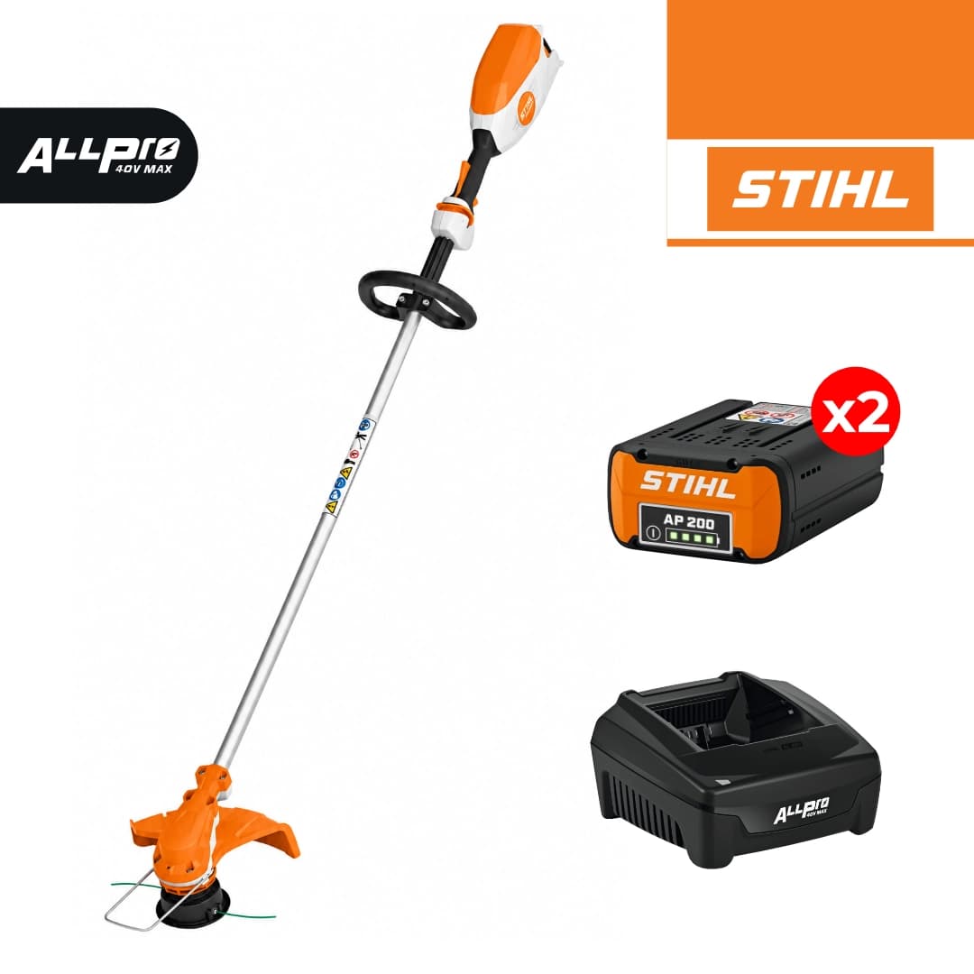 Aparador Relva Stihl FSA 86 R c/ Fio AutoCut C 6-2 + 2 Baterias AP 200 5.2Ah + Carregador