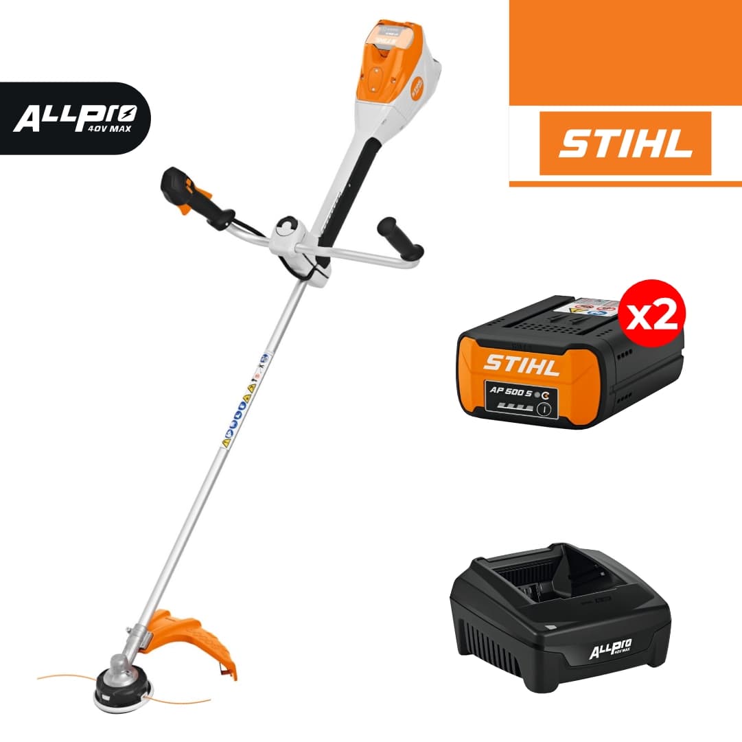 Roçadora a Bateria Stihl FSA 200.0 c/ Fio AutoCut C 26-2 + 2 Baterias AP 500 S 8.8Ah + Carregador