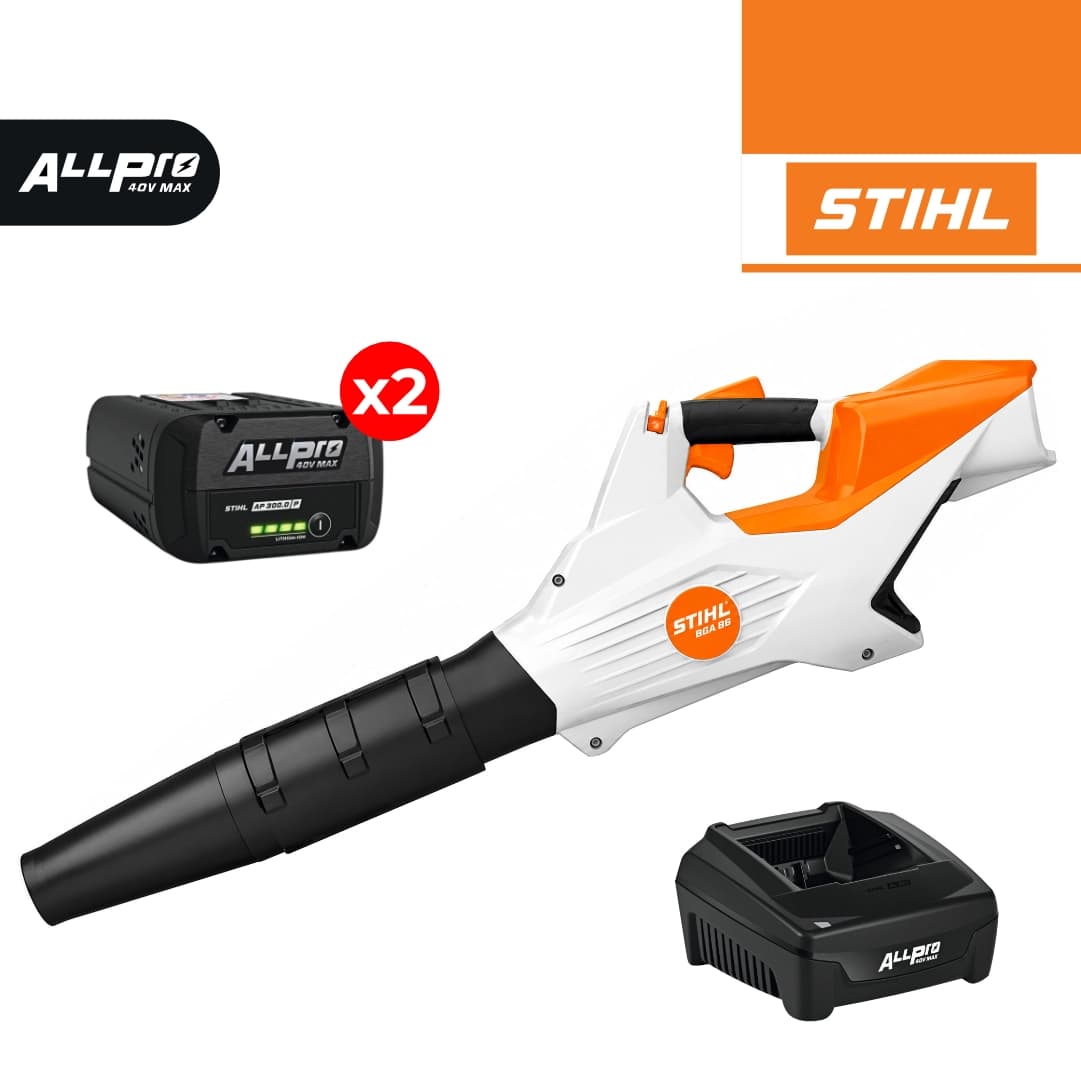 Soprador Stihl BGA 86 + 2 Baterias AP 300 S 7.2Ah + Carregador