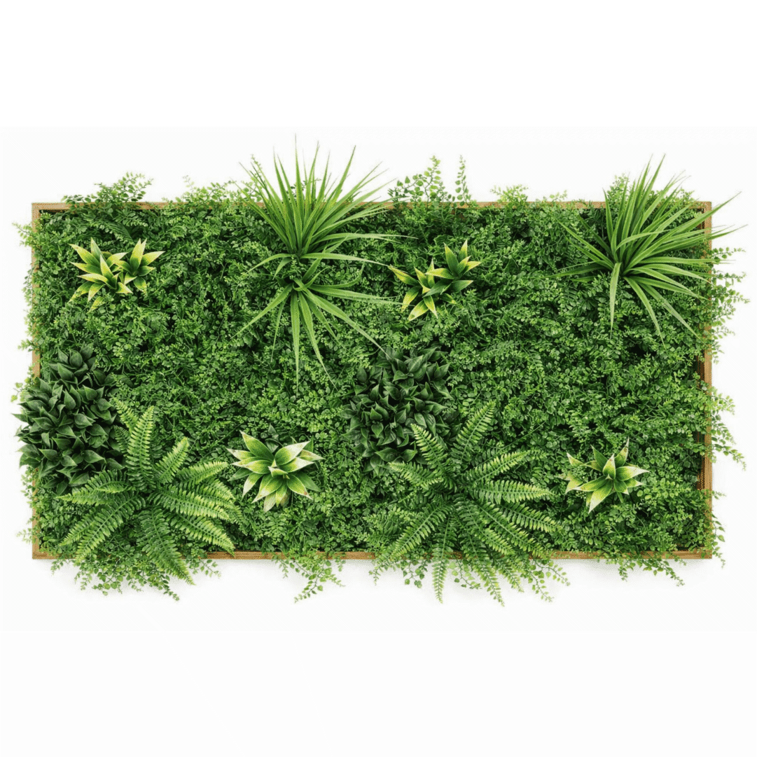  Painel Jardim Vertical Artificial c/ Moldura Designia Floresta 1000x500MM