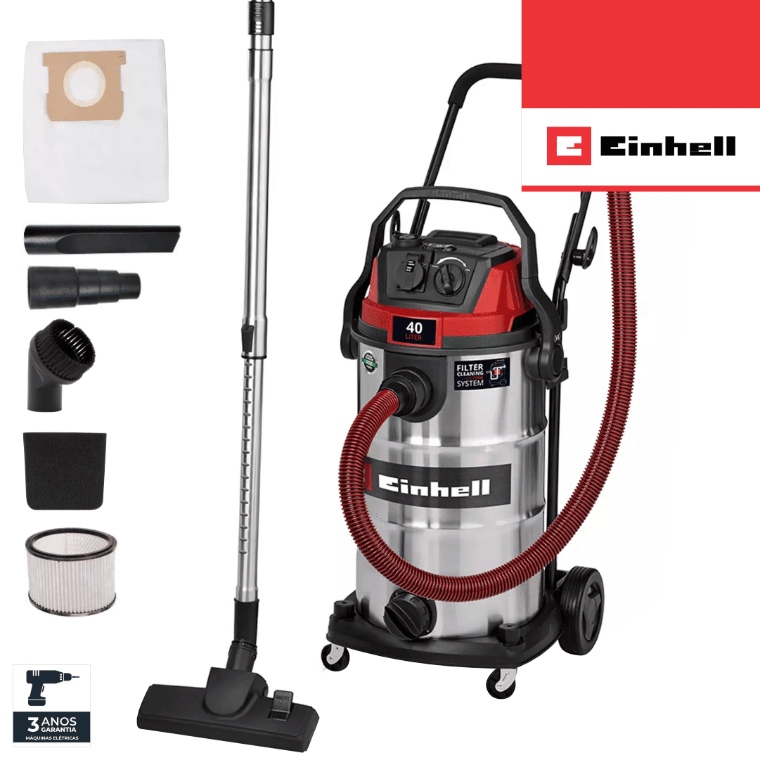 Aspirador/ Soprador Elétrico Einhell p/ Sólidos e Líquidos TE-VC 4090 SACL - 40LT