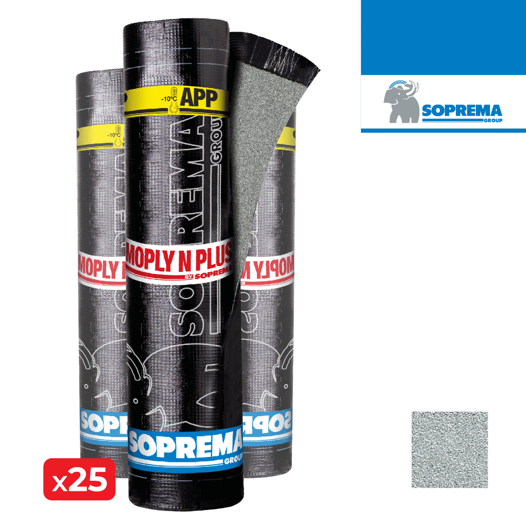 Tela Moply N Plus FP Mineral Natural 4KG 1,00MTx10,00MT - 25UNI