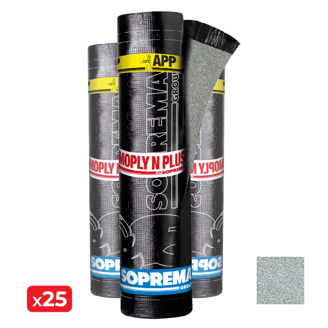 Tela Moply N Plus FP Mineral Natural 4KG 1,00MTx10,00MT - 25UNI