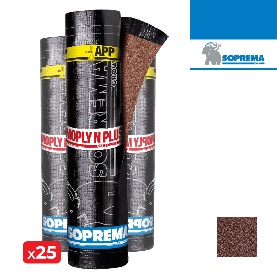 Tela Moply N Plus FP Mineral Vermelha 4KG 1,00MTx10,00MT - 25UNI