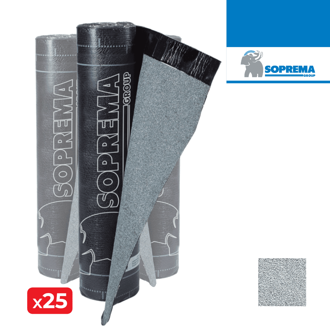 Tela Morterplas SBS FPV Mineral Natural 4KG 1,00MTx10,00MT - 25UNI