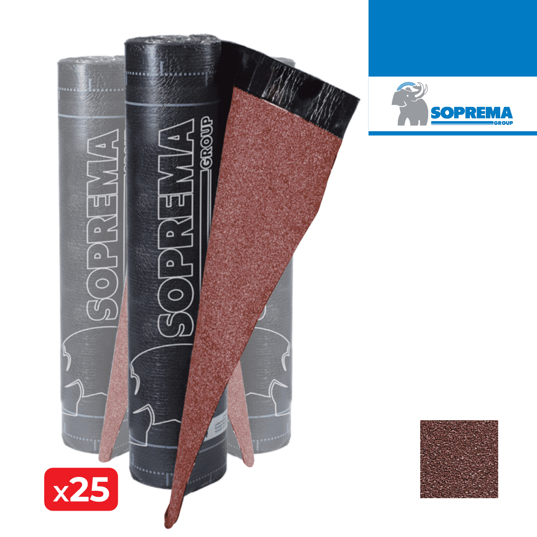 Tela Morterplas SBS FPV Mineral Vermelha 5KG 1,00MTx8,00MT - 25UNI