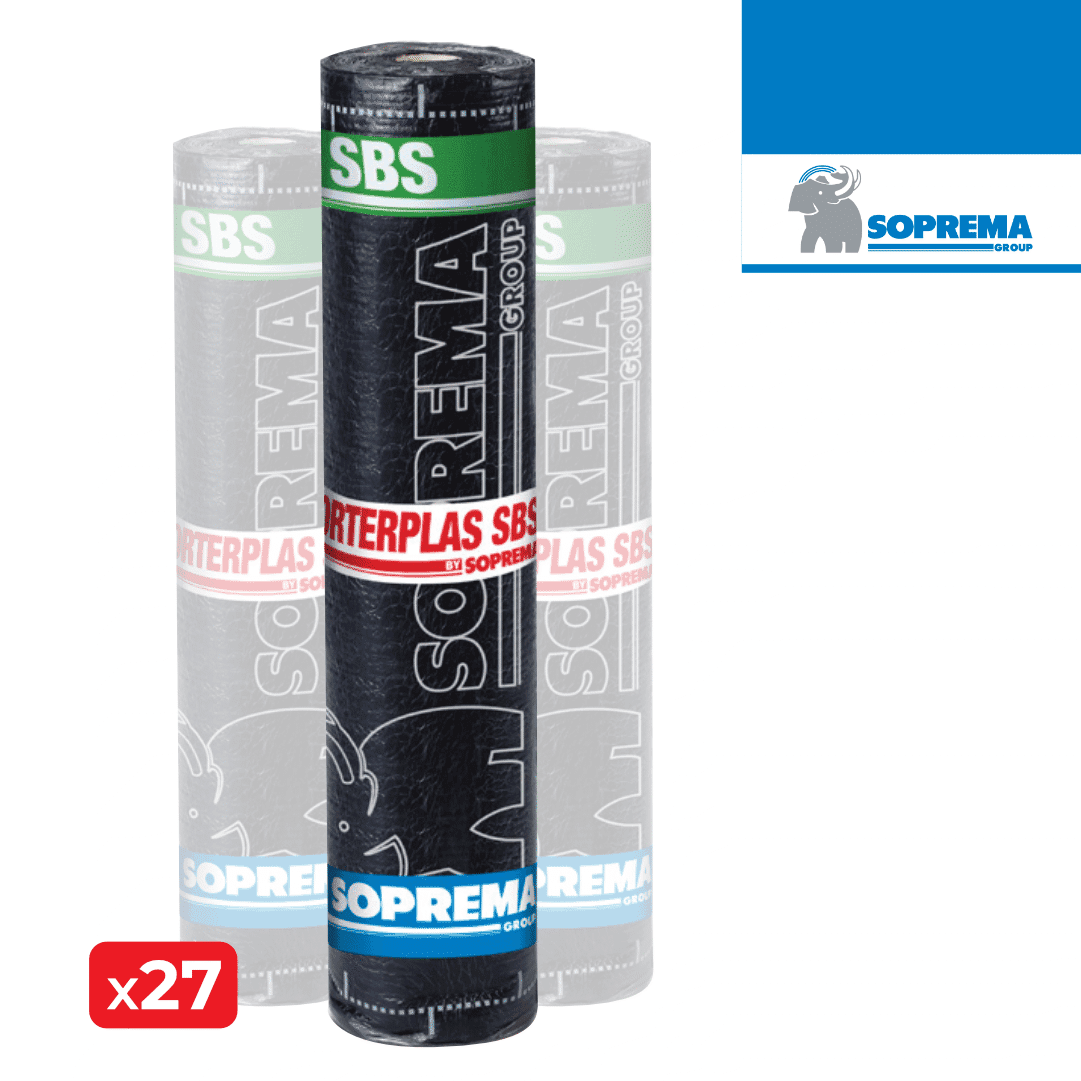 Tela Morterplas SBS FP 4KG 1,00MTx10,00MT - 27UNI