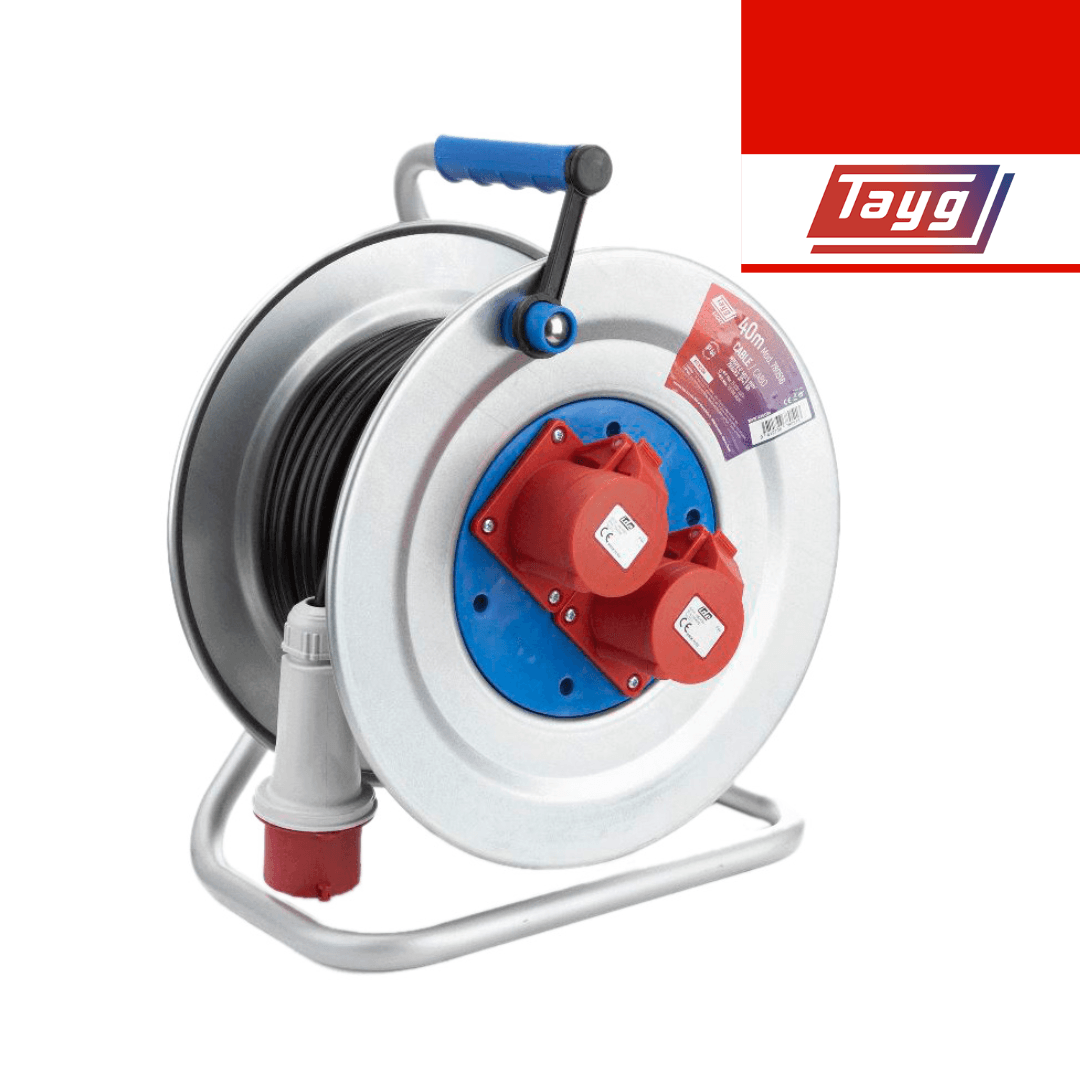 Extensão Elétrica c/ Enrolador Metálica Tayg 4x1.5MM - 25MT