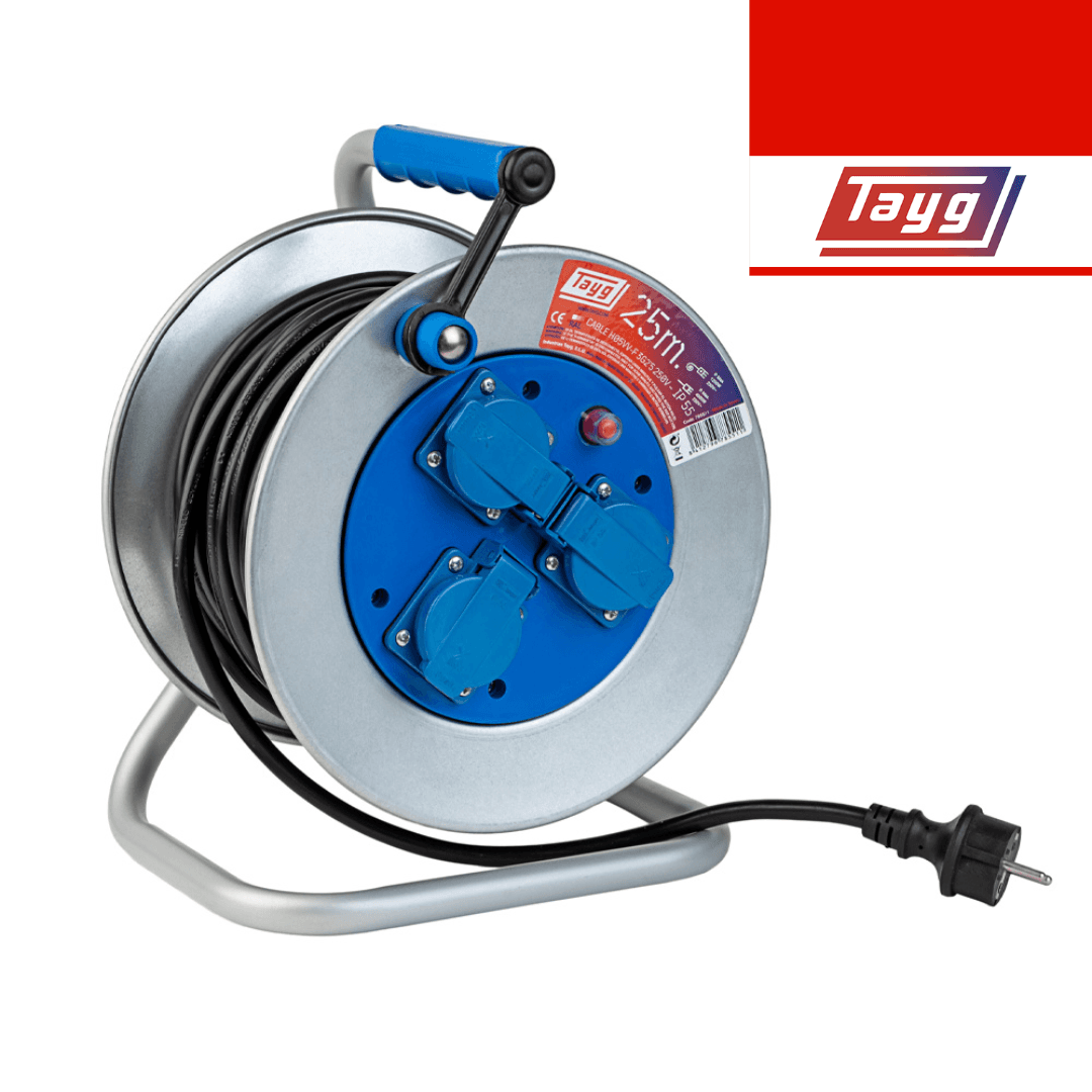 Extensão Elétrica c/ Enrolador Metálica Tayg 3x2.5MM - 25MT (785511)
