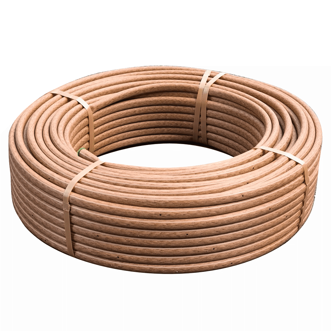 Rega Tubo Gota a Gota Autocompensante - 16MM 33/33CM 2.1/L/H Castanho Especial Jardim - 100MT