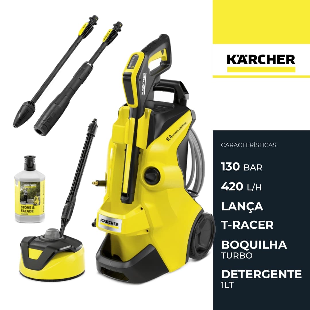 Máquina de Lavar a Pressão Karcher K4 Power Control Flex Home