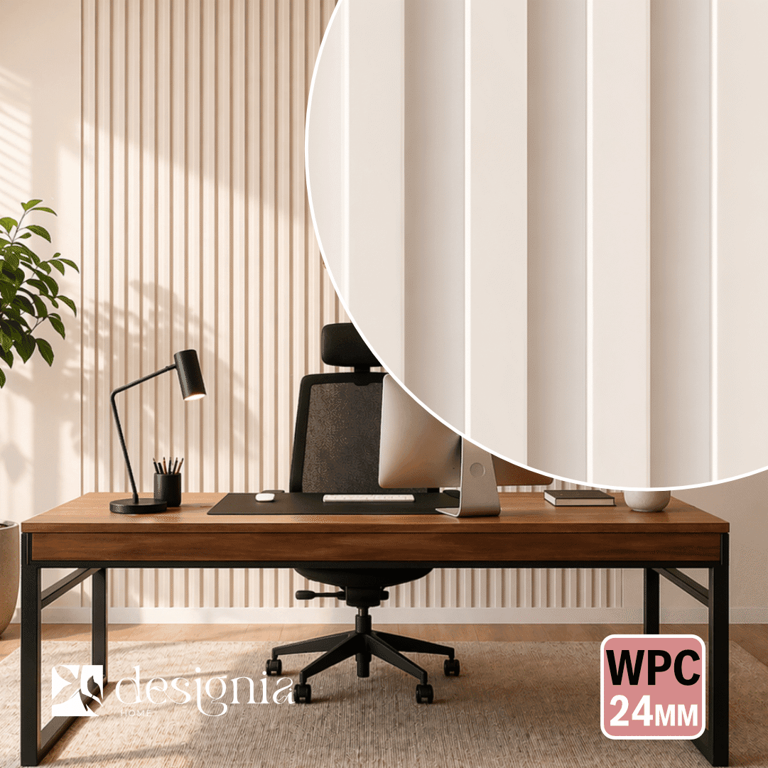 Painel Ripado Interior WPC Designia Cinza Grife 2900x170x24MM - 6.90M²