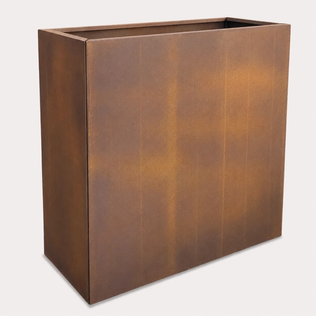 Floreira Aço Corten 100x40x90CM