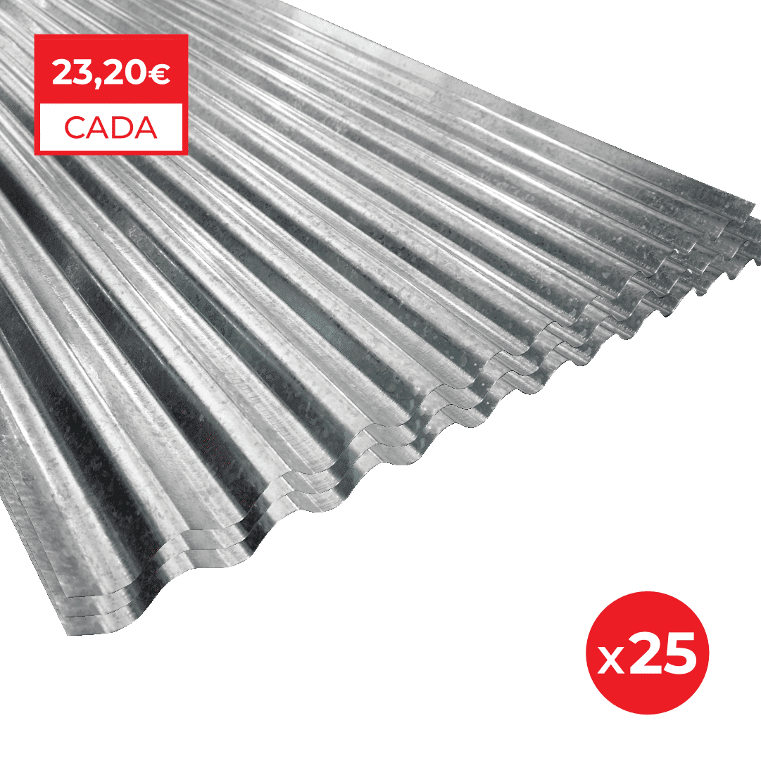 Chapa de Zinco Ondulada HC 0,90MTx3,50MT - 25UNI