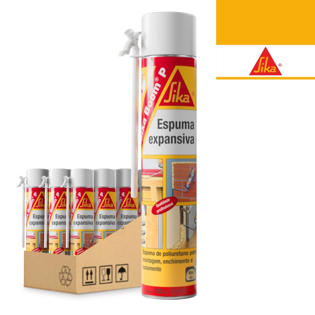 Espuma Poliuretano Manual Sika Boom P - 750ML - 12UNI 