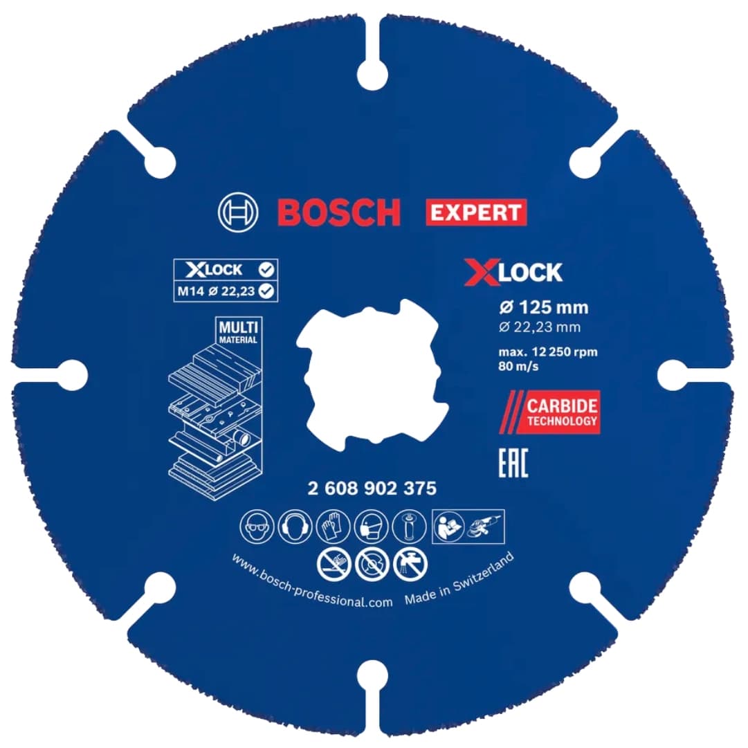 Disco Bosch Expert X-Lock p/ Multi Material 125MM (2608902375)