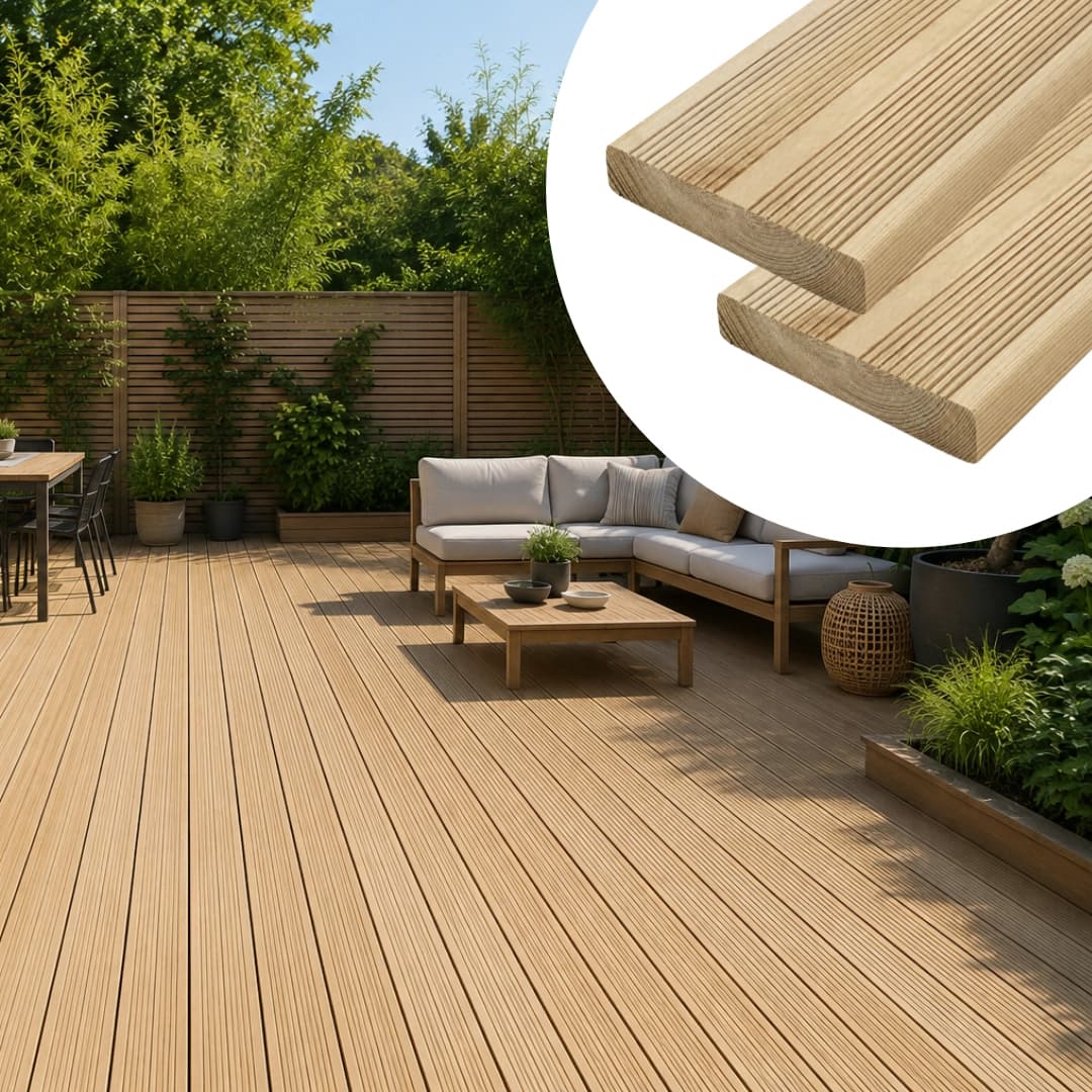  Deck Madeira Tratada 28MM 2100x145MM