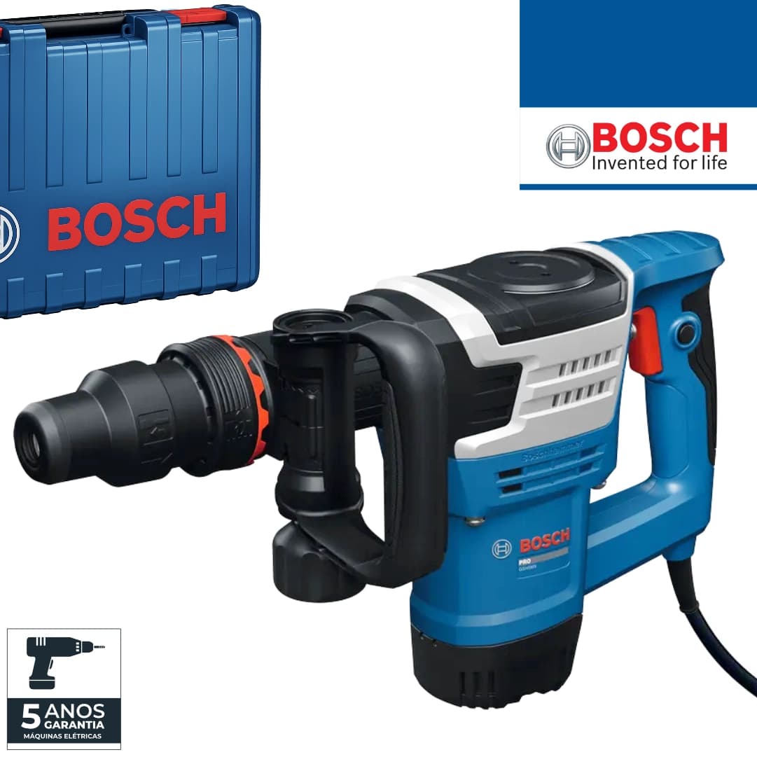 Martelo Demolidor Elétrico Bosch Profissional  GSH5MX + Mala (0611338901)