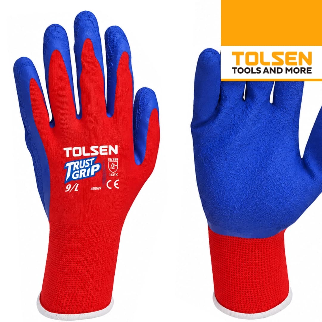 Luvas Nylon/ Latex Tolsen 
