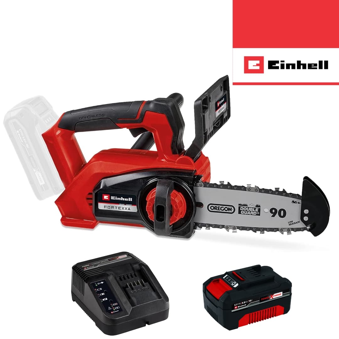 Eletrosserra Podadora Einhell Fortexxa 18/20 TH + Bateria 18V 4.0Ah + Carregador 