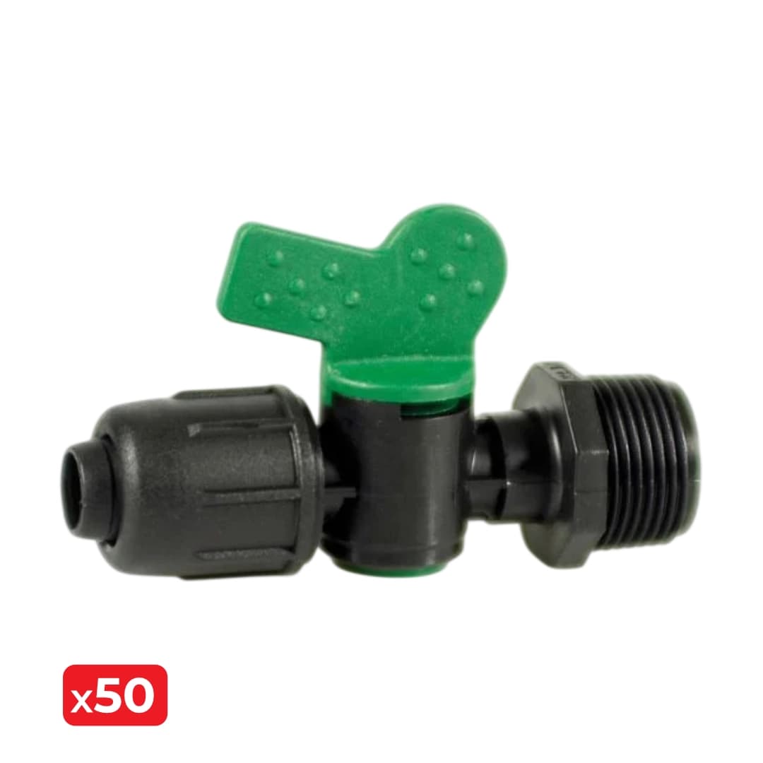 Torneira Aperto Rápido Macho PE 16MMx3/4''