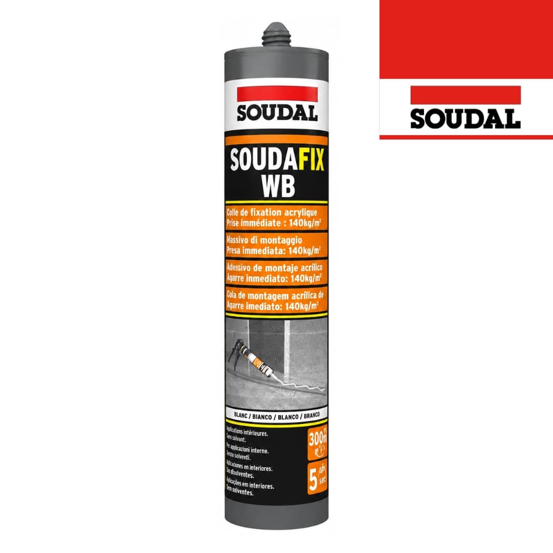 Cola Pregos Soudal Soudafix WB Branco - 300ML
