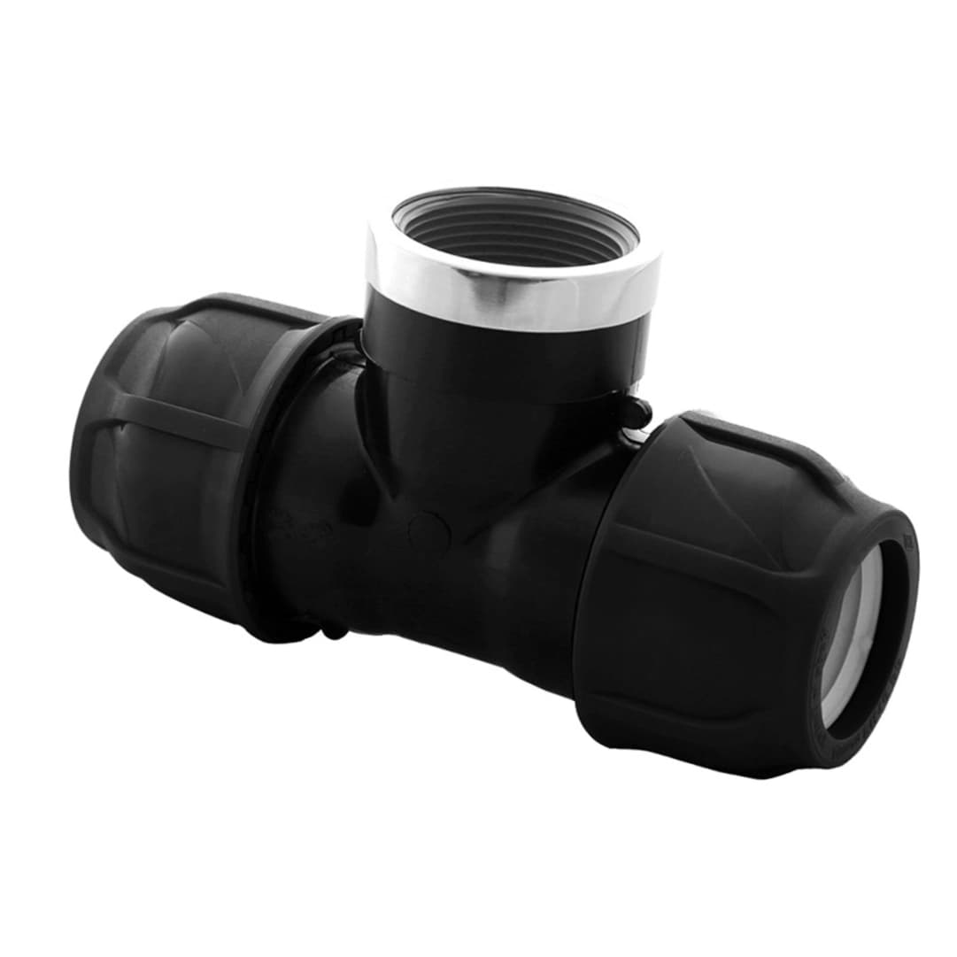 Tê Aperto Rápido Fêmea PE/ Inox 25x1/2" 