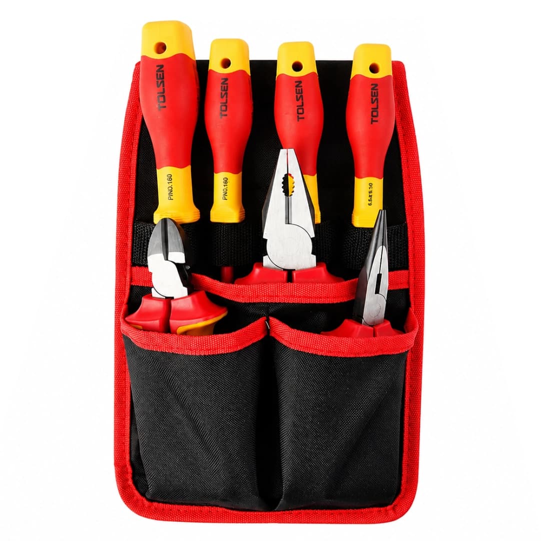 Jogo Tolsen Chaves Isoladas + Alicates + Bolsa Premium - 7PCS