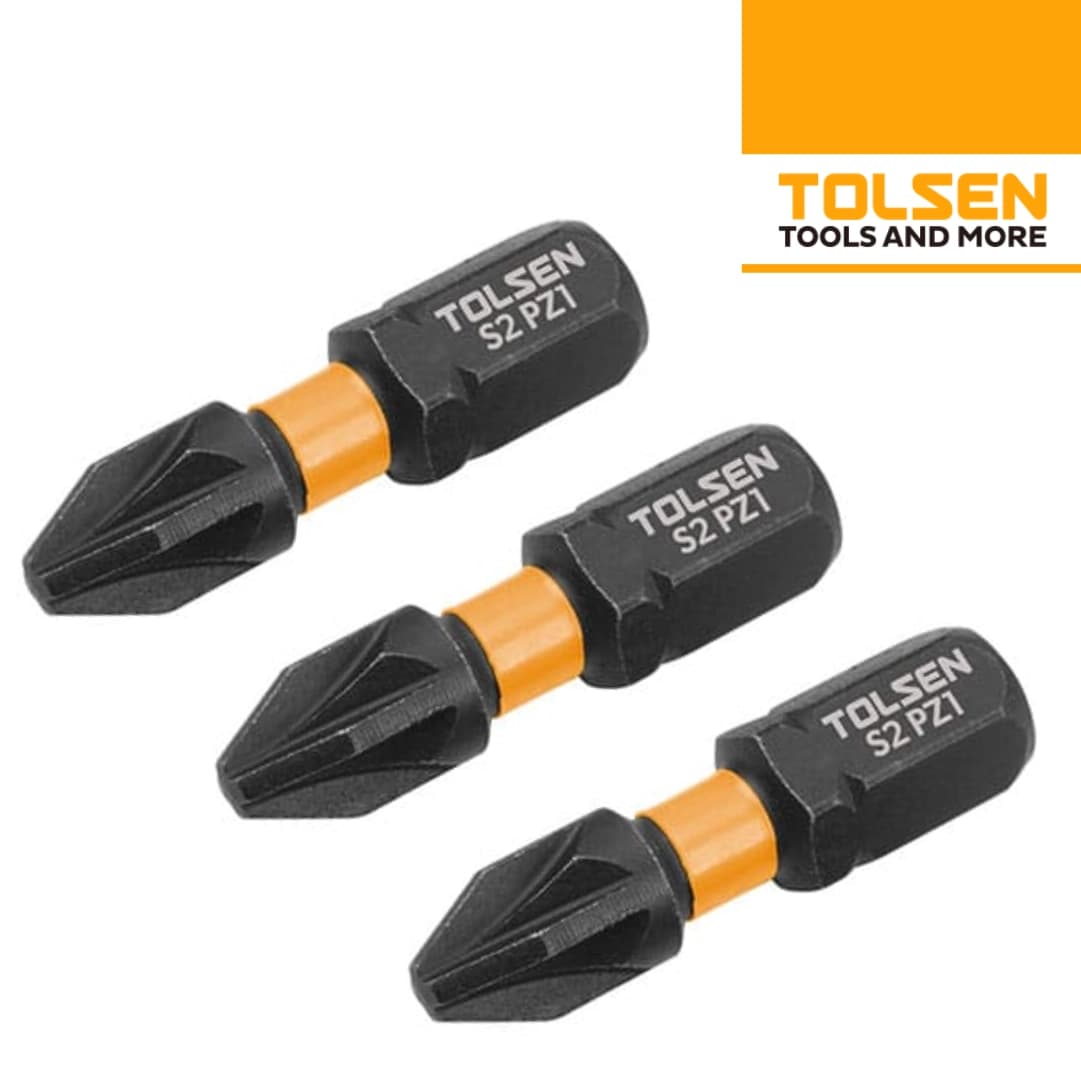Bit Pozidriv Tolsen PZ2x25MM - 3PCS